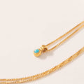 COLLAR MINI TALISMAN BAÑO EN ORO