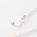 COLLAR INICIAL Y PIEDRA NATAL PLATA PRE-ORDEN