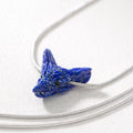 COLLAR LOBO LAPISLAZULI PLATA