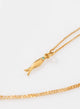COLLAR PEZ CON OJO DE ESMERALDA BAÑO EN ORO