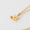 COLLAR ACUARIO BAÑO EN ORO (PRE-ORDER)
