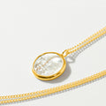 COLLAR ECLIPSE CONCHA BAÑO EN ORO