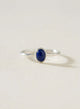 ANILLO LAPISLAZULI OVAL PLATA