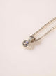 COLLAR MINI TALISMAN PIEDRA LUNAR PLATA