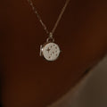 Collar locket con estrellas y moissanita plata ( pre- order)