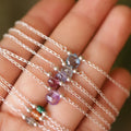 PULSERA BIRTHSTONES PLATA