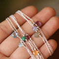PULSERA BIRTHSTONES PLATA