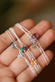 PULSERA BIRTHSTONES PLATA