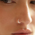 PIERCING LUNA LLENA PLATA
