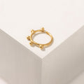 PIERCING CORONITA BAÑO EN ORO