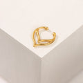 PIERCING CHEVRON DOBLE PRESIÓN BAÑO EN ORO