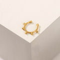 PIERCING CORONITA PRESIÓN BAÑO EN ORO