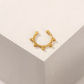 PIERCING CORONITA PRESIÓN BAÑO EN ORO