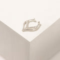 PIERCING CHEVRON DOBLE PRESIÓN PLATA