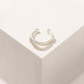 PIERCING CADENA PRESIÓN PLATA