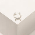 PIERCING LUNA INVERTIDA PRESIÓN PLATA