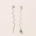 ARETES ONDA PLATA