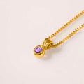 COLLAR MINI TALISMAN BAÑO EN ORO