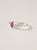 Anillo Turmalina Rosa Plata