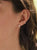Aretes bindi perla baño en oro