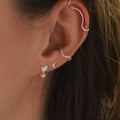 ARETES PERLA CUPULA BAÑO EN ORO