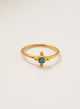 ANILLO CRUZ BINDI TURQUESA BAÑO EN ORO