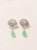 ARETES LUXURY CONCHA Y CRISOPRASA PLATA