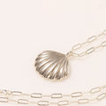 COLLAR CONCHA LUXURY PLATA
