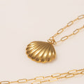 COLLAR CONCHA LUXURY BAÑO EN ORO