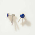 ARETES EAR JACKET LAPISLAZULI PLATA