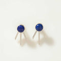 ARETES EAR JACKET LAPISLAZULI PLATA