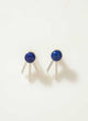 Aretes ear jacket lapislazuli plata