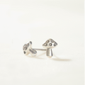 ARETES HONGOS PLATA