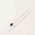 SOLITARIO CADENA LAPISLAZULI PLATA