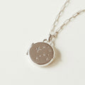Collar locket con estrellas y moissanita plata ( pre- order)