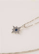 Collar Destello zafiro plata