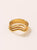 ANILLO ONDA TRIPLE BAÑO EN ORO