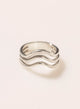 ANILLO ONDA TRIPLE PLATA