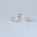 ANILLO ONDA DOBLE PLATA