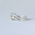 ANILLO ONDA DOBLE PLATA