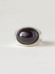 Anillo organico granate plata