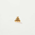 SOLITARIO BINDI TRIANGULARES BAÑO EN ORO