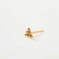 SOLITARIO BINDI TRIANGULARES BAÑO EN ORO