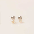 ARETES PERLA CUPULA PLATA