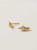 Aretes bindi perla baño en oro