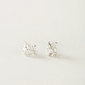 ARETES DIAMANTE HERKIMER EN BRUTO