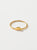 Anillo media cupula baño en oro