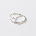 ANILLO SERPIENTE GRADUABLE PLATA