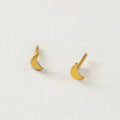 ARETES LUNA MENGUANTE BAÑO EN ORO