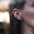 ARETES DESTELLO ESTRELLA BAÑO EN ORO